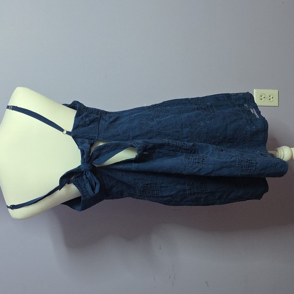 Wild Fable Blue Open‎ Back Lined Summer Dress - Picture 3 of 7